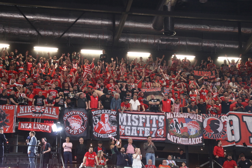 Ολυμπιακός: Κυρίαρχος ο λαός των Πειραιωτών στην αρένα του Κάουνας - Δείτε βίντεο και φωτογραφίες