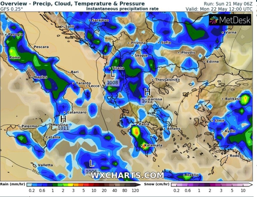 Καιρός: Με συννεφιά και τοπικές βροχές σχεδόν σε όλη τη χώρα ξεκινά η νέα εβδομάδα