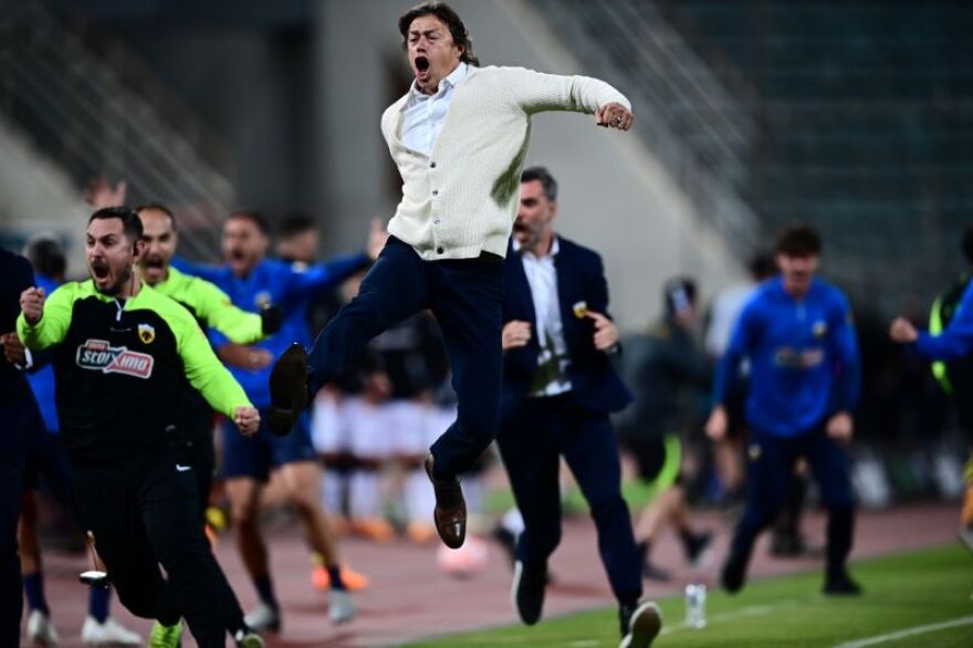 Τελικός Κυπέλλου: Οι έξαλλοι πανηγυρισμοί των παικτών της ΑΕΚ