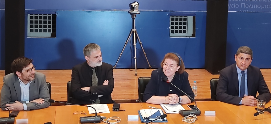 Υπουργείο Πολιτισμού και Αθλητισμού: Η Λίνα Μενδώνη παρέδωσε το χαρτοφυλάκιο στον Γιώργο Κουμεντάκη