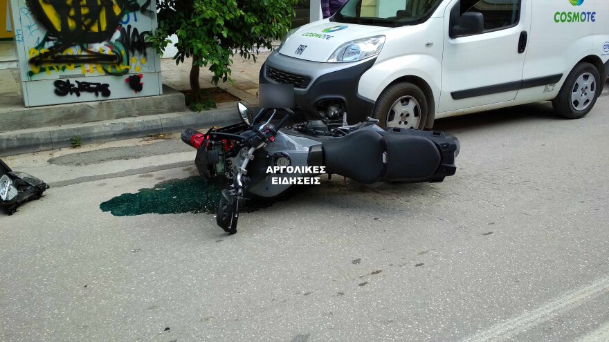 Ναύπλιο: Μηχανή παρέσυρε και τραυμάτισε σοβαρά γυναίκα