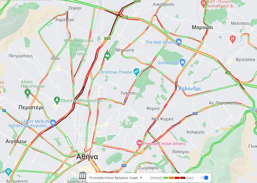 Κίνηση στους δρόμους: Σε Κηφισό και Αττική Οδό τα σημαντικότερα προβλήματα του οδικού δικτύου - Live εικόνα