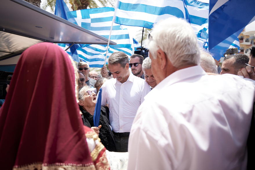 Μητσοτάκης από Σητεία: Η χώρα χρειάζεται πάνω από όλα σταθερή κυβέρνηση