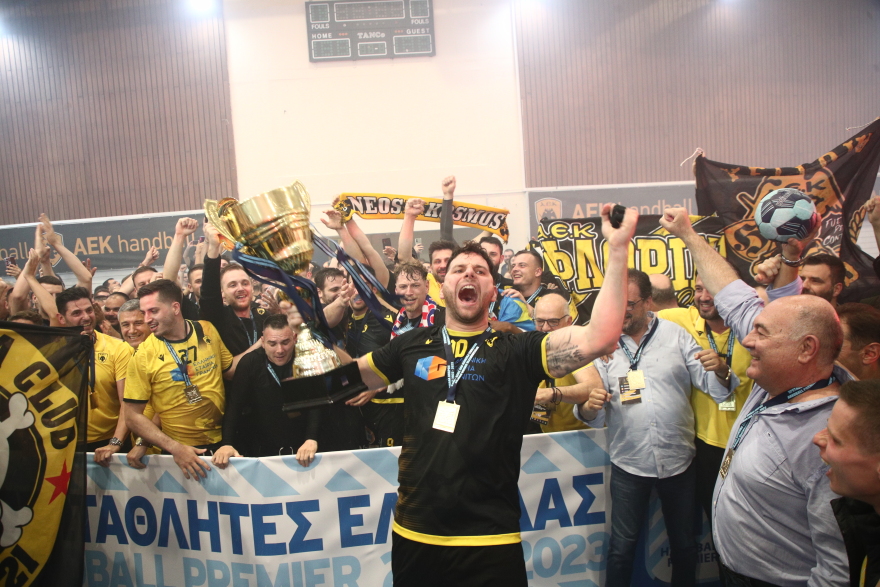 Handball Premier, ΑΕΚ - Ολυμπιακός 27-22: Πρωταθλήτρια η Ένωση 