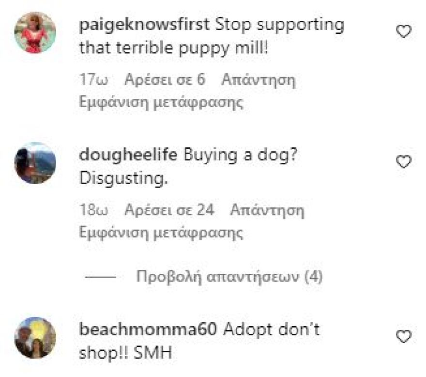 Πιτ Ντέιβιντσον: Δέχτηκε «κράξιμο» για την απόφασή του να αγοράσει σκύλο αντί να υιοθετήσει - «Είναι αηδιαστικό»