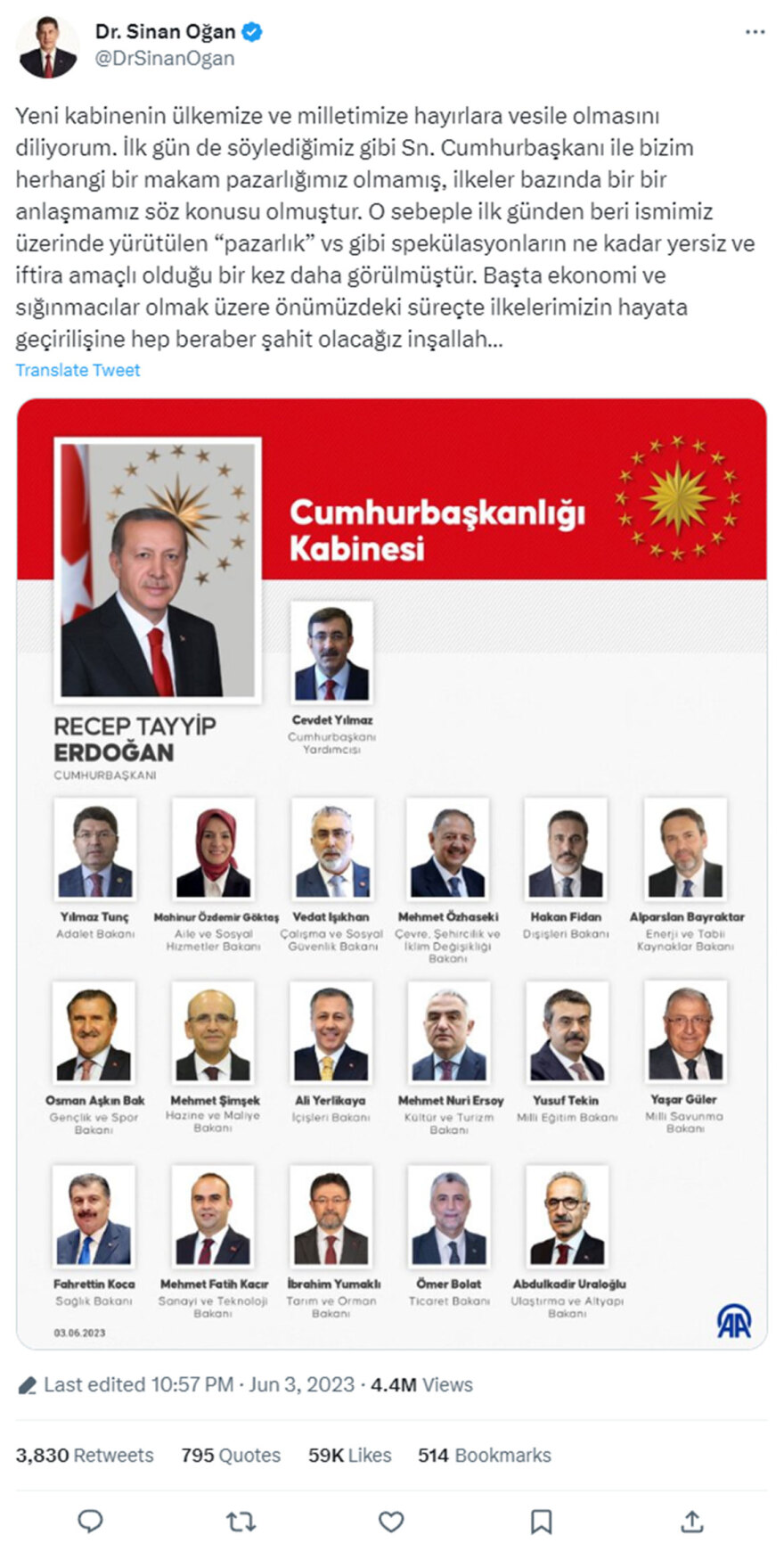 Τουρκία: Τι αλλάζει σε οικονομία και εξωτερική πολιτική ο Ερντογάν - Η σύνθεση του υπουργικού