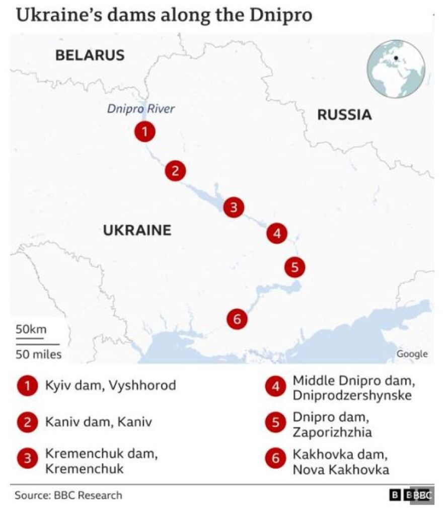 Πόλεμος στην Ουκρανία: Τα νερά παρασύρουν κτίρια στη Χερσώνα,  85.000 άνθρωποι σε κίνδυνο μετά την ανατίναξη του φράγματος