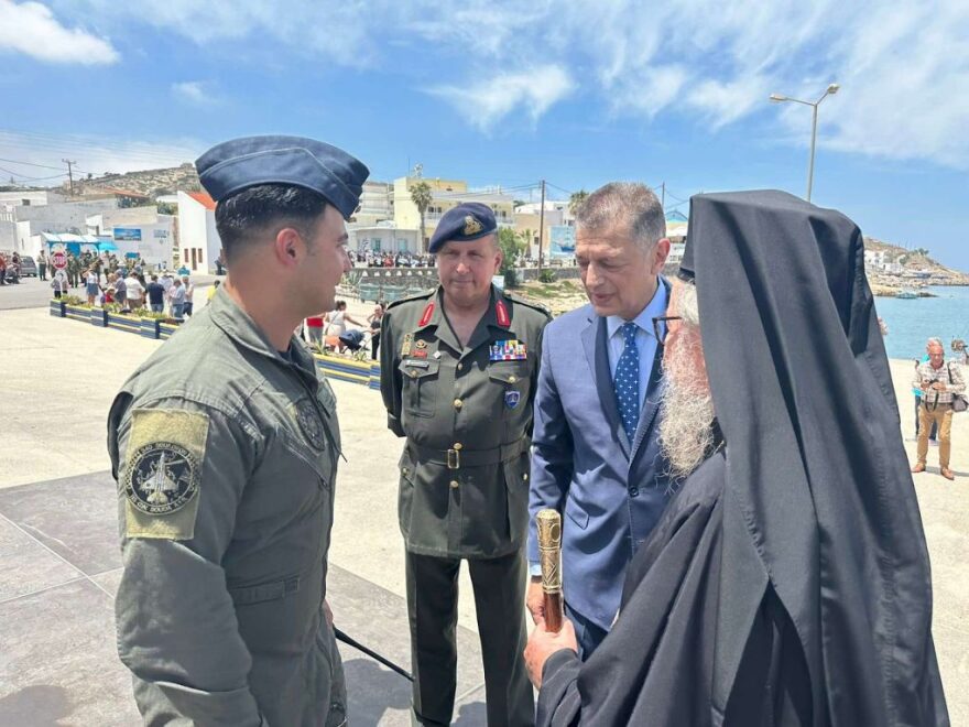 Στην Κάσο ο Αλκιβιάδης Στεφανής: Οι Ένοπλες Δυνάμεις είναι πάντα κοντά στις ακριτικές περιοχές