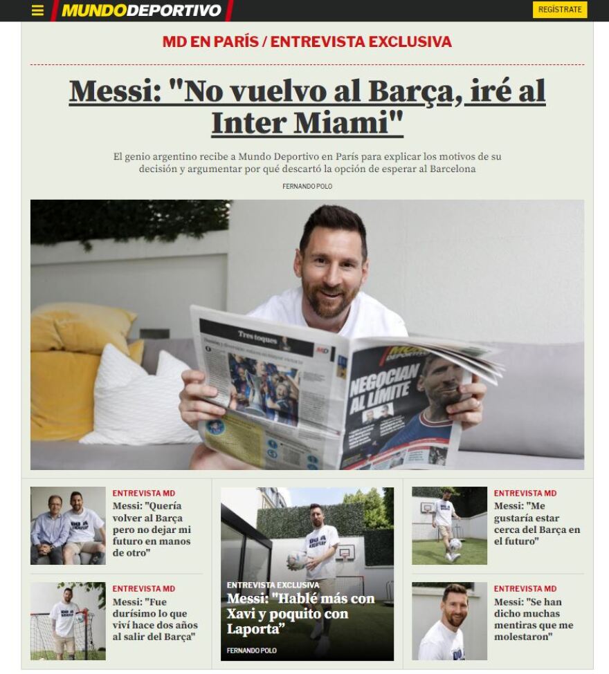 Μέσι: «Δεν επιστρέφω στη Μπαρτσελόνα, θα συνεχίσω στην Ίντερ Μαϊάμι»