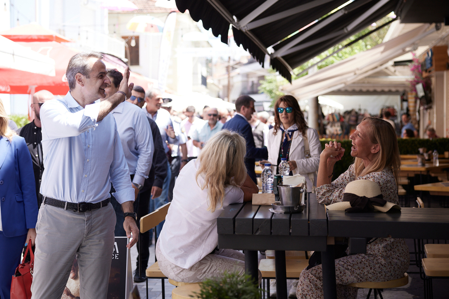 Εκλογές 2023 - Μητσοτάκης από Θάσο: Είμαστε οι μόνοι που μπορούμε να εγγυηθούμε σταθερή ανάπτυξη και μείωση φόρων