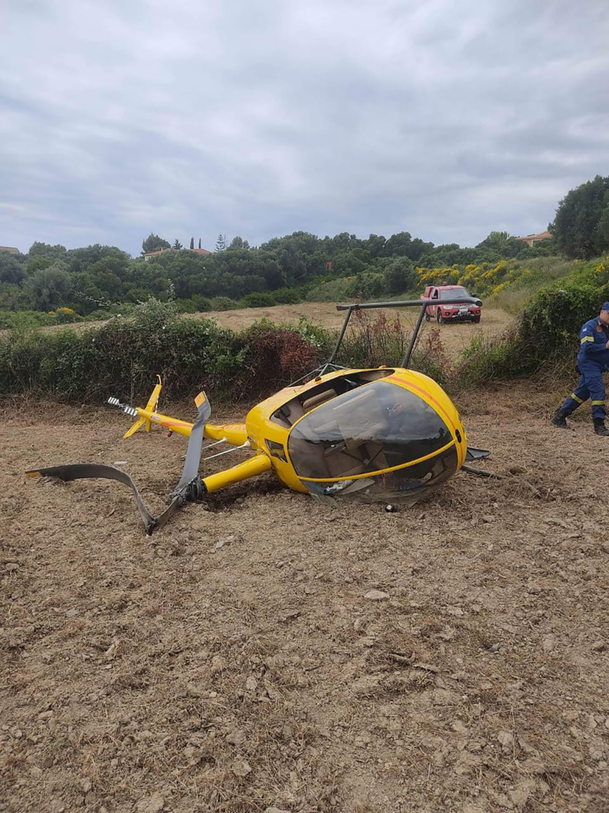 Αναγκαστική προσγείωση ελικοπτέρου στην Κεφαλονιά - Δυο ελαφρά τραυματίες 