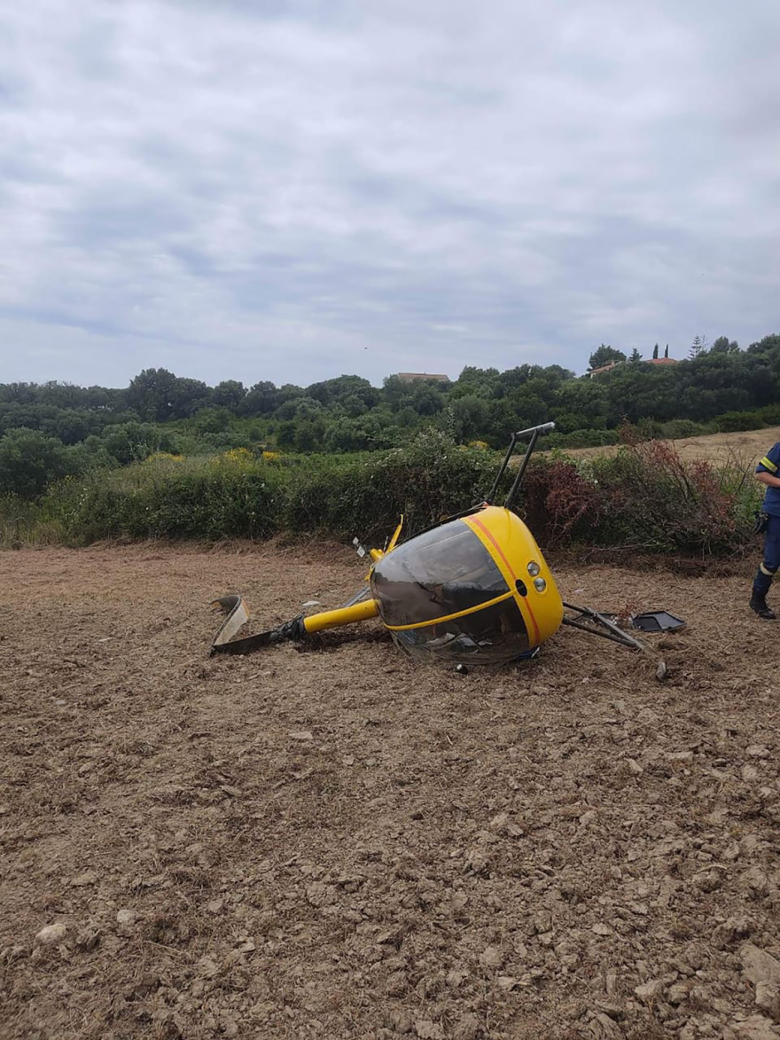 Αναγκαστική προσγείωση ελικοπτέρου στην Κεφαλονιά - Δυο ελαφρά τραυματίες 
