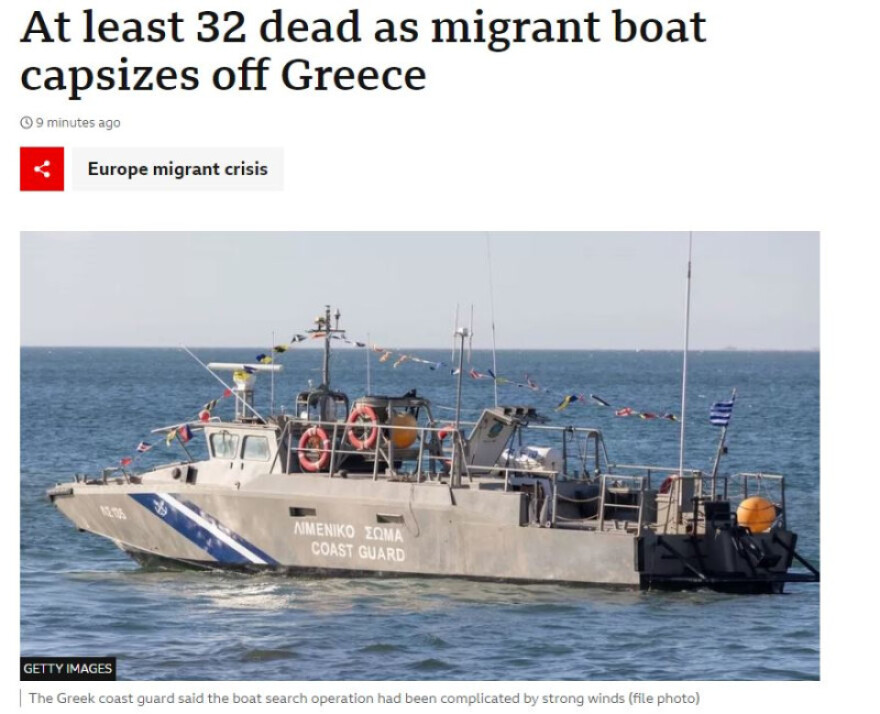 Ναυάγιο στην Πύλο: Τον γύρο των διεθνών ΜΜΕ κάνει η τραγωδία με τους μετανάστες 