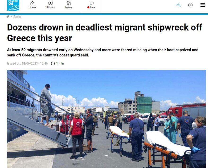 Ναυάγιο στην Πύλο: Τον γύρο των διεθνών ΜΜΕ κάνει η τραγωδία με τους μετανάστες 