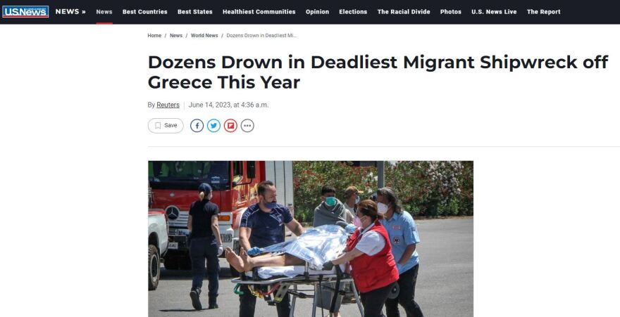 Ναυάγιο στην Πύλο: Τον γύρο των διεθνών ΜΜΕ κάνει η τραγωδία με τους μετανάστες 