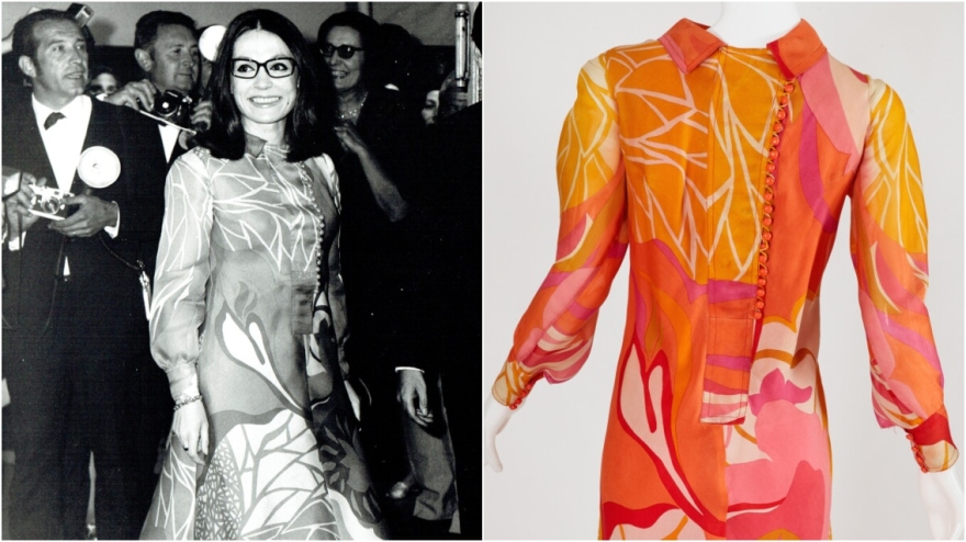 Στο «σφυρί» ρούχα και αξεσουάρ της Νάνας Μούσχουρη για το ίδρυμα της Μπριζίτ Μακρόν