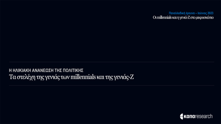 Έρευνα της Κάπα Research για τους νέους: Ψηφίζουν ΝΔ και Μητσοτάκη - Ποιες προτεραιότητες «βάζουν» στην επόμενη κυβέρνηση