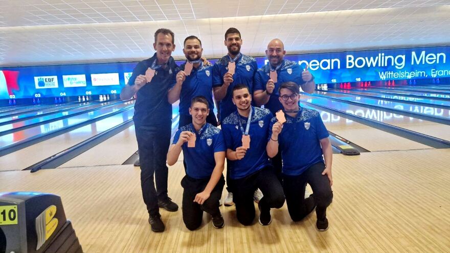 Ευρωπαϊκό Πρωτάθλημα Μπόουλινγκ: Χάλκινο μετάλλιο για την Εθνική Ανδρών
