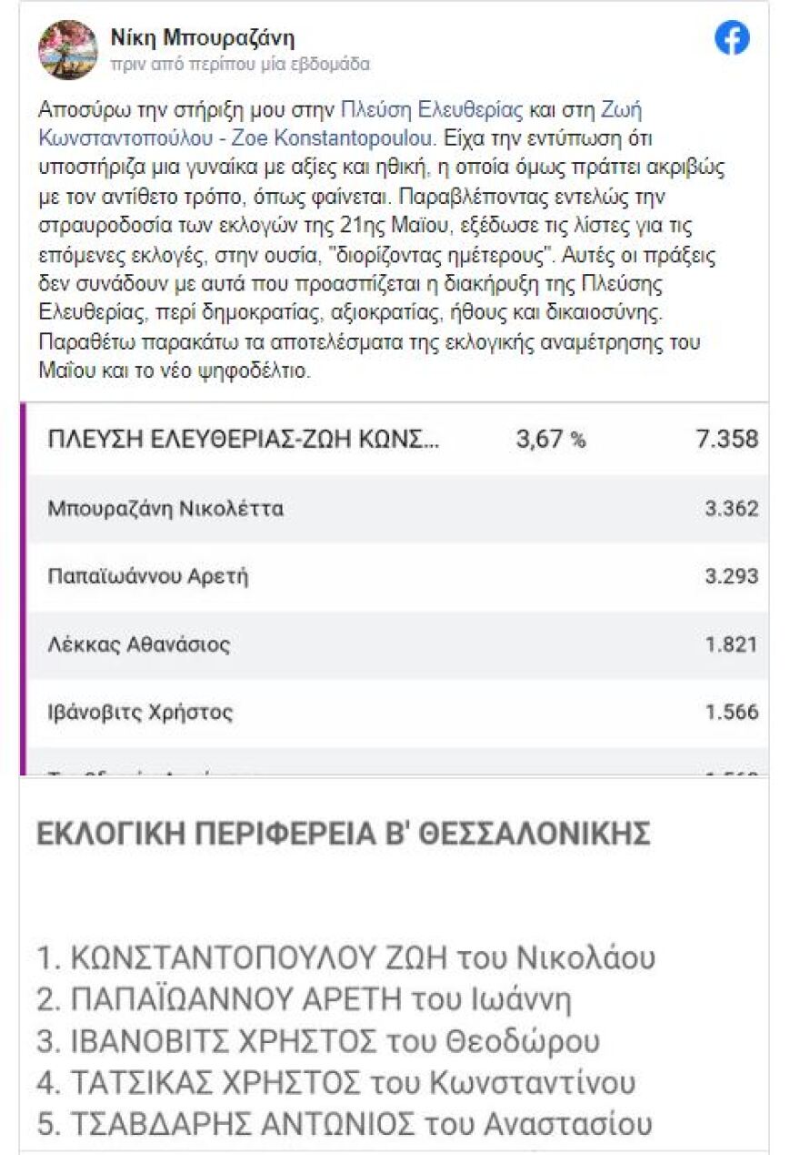 Εκλογές 2023, Πλεύση Ελευθερίας: Συνέντευξη τύπου την Τρίτη από τους υποψηφίους που παρακάμφθηκαν στις λίστες