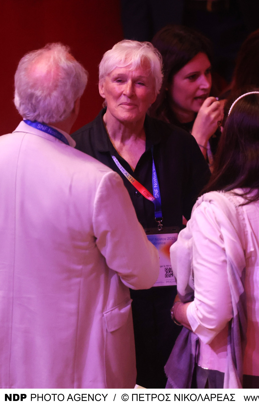 Γκλεν Κλόουζ-Νια Βαρντάλος: Στην Αθήνα οι δύο ηθοποιοί - Δείτε φωτογραφίες