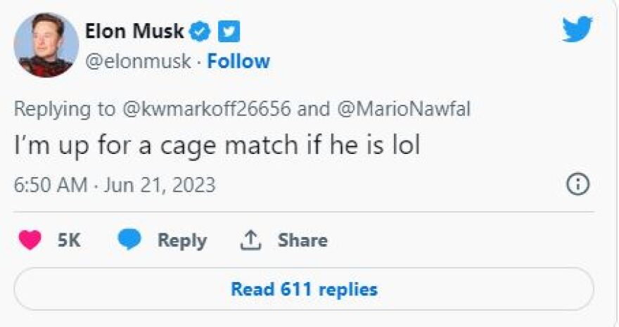 Μαρκ Ζούκερμπεργκ και Έλον Μασκ λένε ότι θέλουν να παλέψουν μεταξύ τους και... ίσως σοβαρολογούν