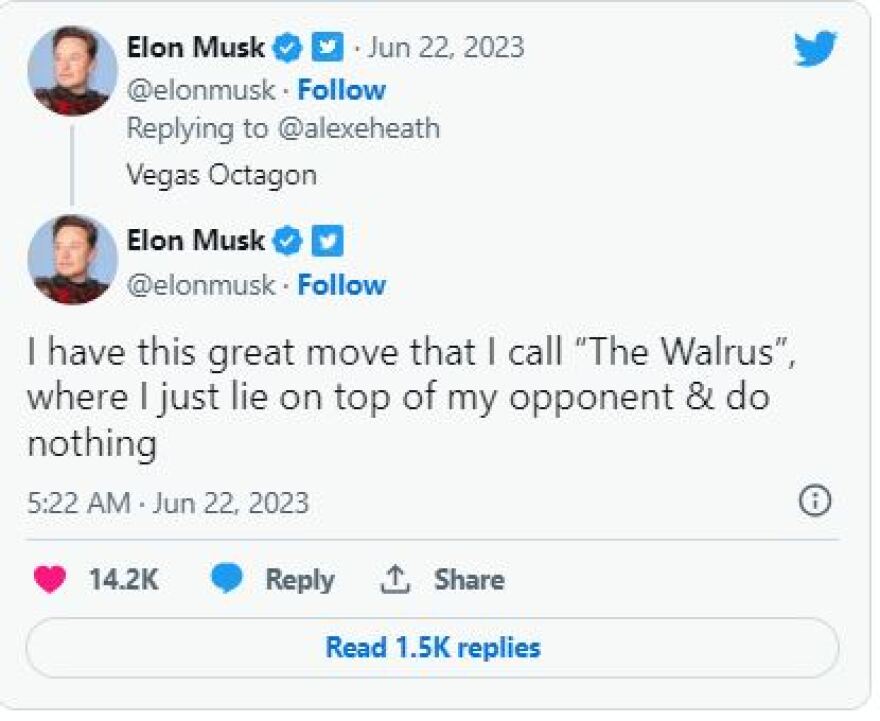 Μαρκ Ζούκερμπεργκ και Έλον Μασκ λένε ότι θέλουν να παλέψουν μεταξύ τους και... ίσως σοβαρολογούν