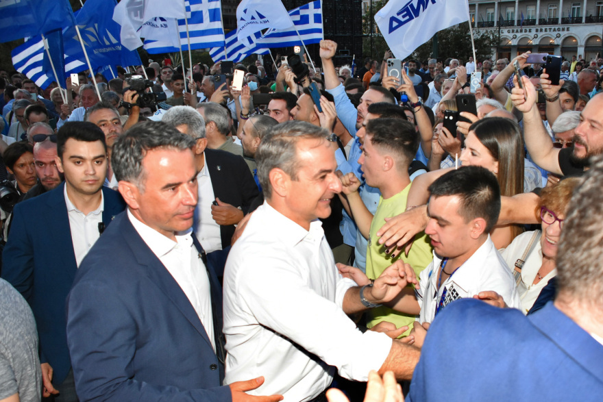 Εκλογές 2023 - Μητσοτάκης στο Σύνταγμα: «Σύμμαχος ο ενθουσιασμός, αντίπαλος ο εφησυχασμός»