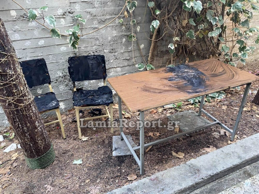 Λαμία: Γκρέμισαν πόρτες, έβαλαν φωτιά σε καρέκλες και θρανία σε σχολεία