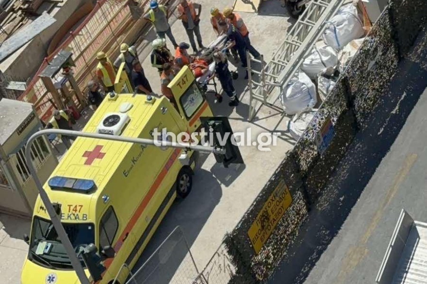 Θεσσαλονίκη: Σοβαρό εργατικό ατύχημα στο εργοτάξιο του Μετρό (φωτογραφίες)