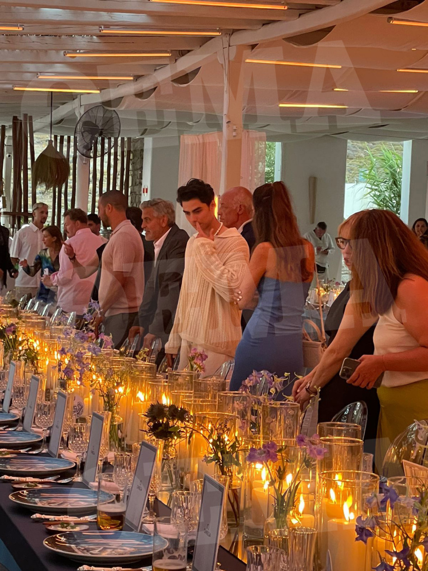 Ο Τζορτζ Κλούνεϊ στη Μύκονο: Δείτε φωτογραφίες από το πάρτι στη Λια