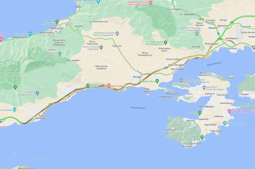 Κίνηση: Καθυστερήσεις στην Αττική Οδό λόγω επιστροφής από τις παραλίες - Στο «κόκκινο» και η Αθηνών-Κορίνθου