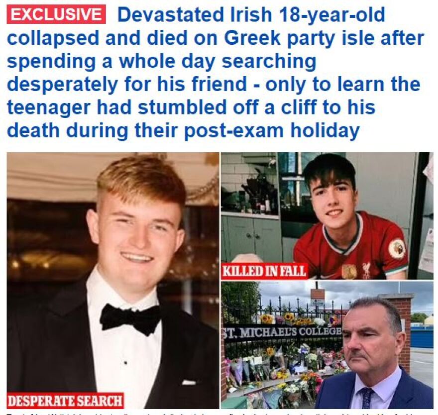 Ίος: Ο 18χρονος Μαξ έψαχνε μια ημέρα για τον φίλο του, Άντριου, πριν καταρρεύσει στο λιμάνι