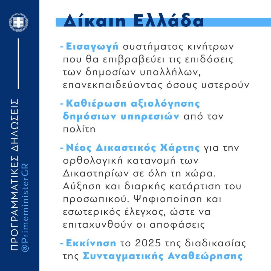 Μητσοτάκης: Δεν υπόσχομαι θαύματα, μόνο σκληρή δουλειά