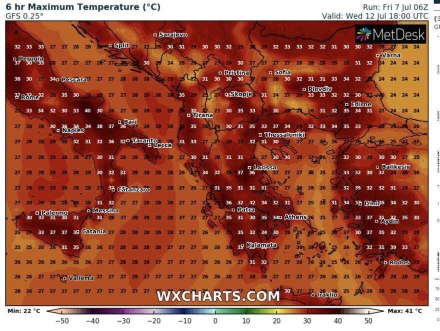 Καιρός: Καύσωνας διαρκείας προ των πυλών: Πότε και από πού ξεκινούν τα 40άρια (δείτε χάρτες)