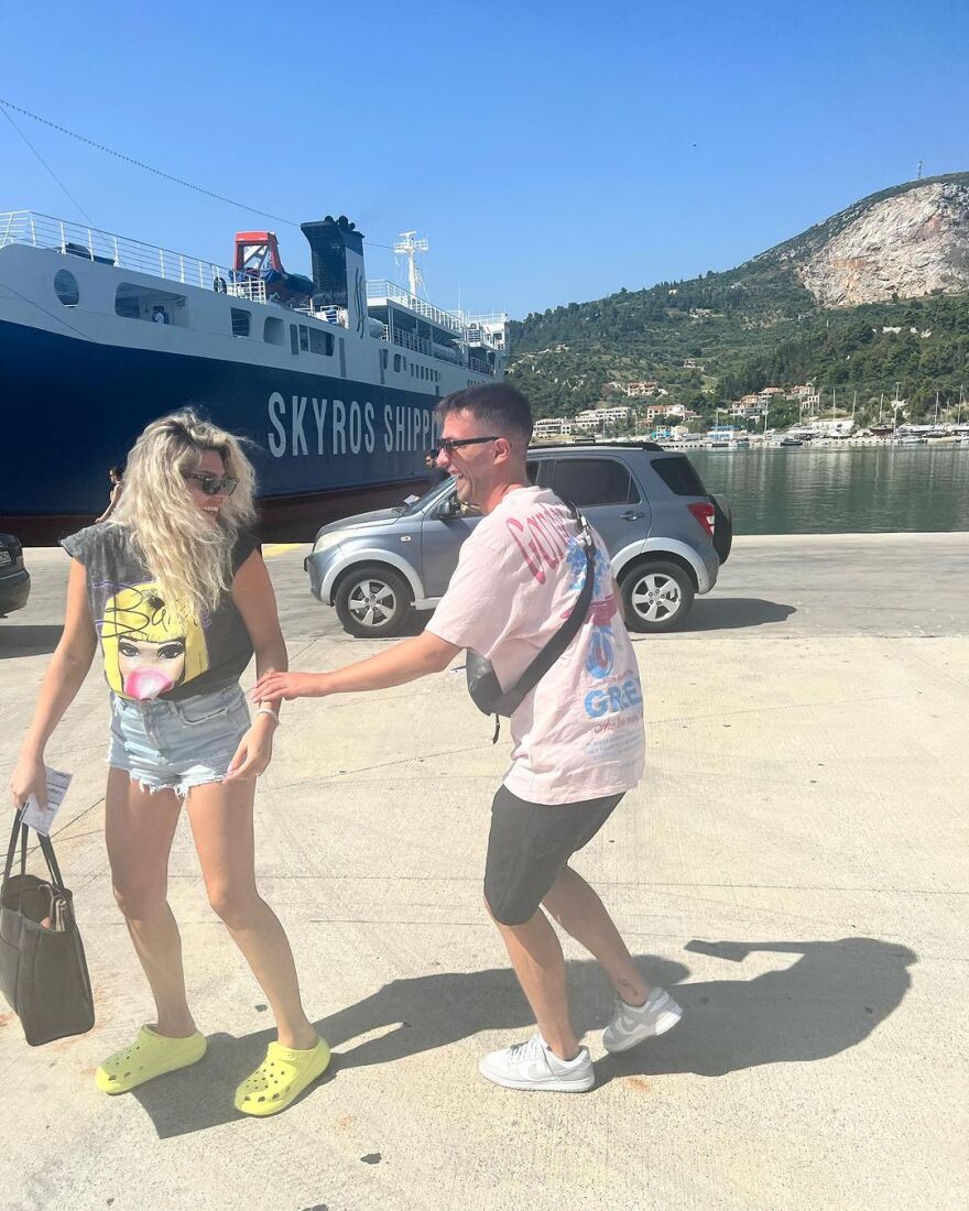 Κωνσταντίνος Βασάλος: Πήγε για διακοπές στη Σκύρο - Δείτε φωτογραφίες