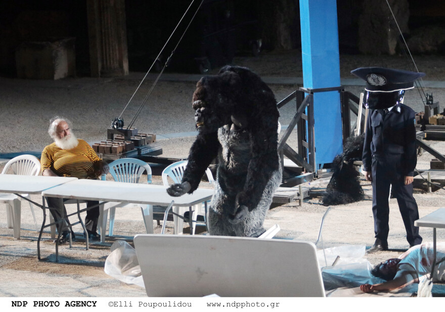 Λένα Κιτσοπούλου -  «Σφήκες»: O γορίλας, η μπασκέτα και οι πλαστικές καρέκλες