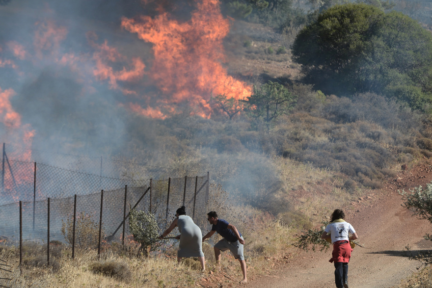Φωτιά στον Κουβαρά: Ελεύθερος ο Ρουμάνος μετά την προσαγωγή - Συνεχίζεται η μάχη με τις φλόγες 
