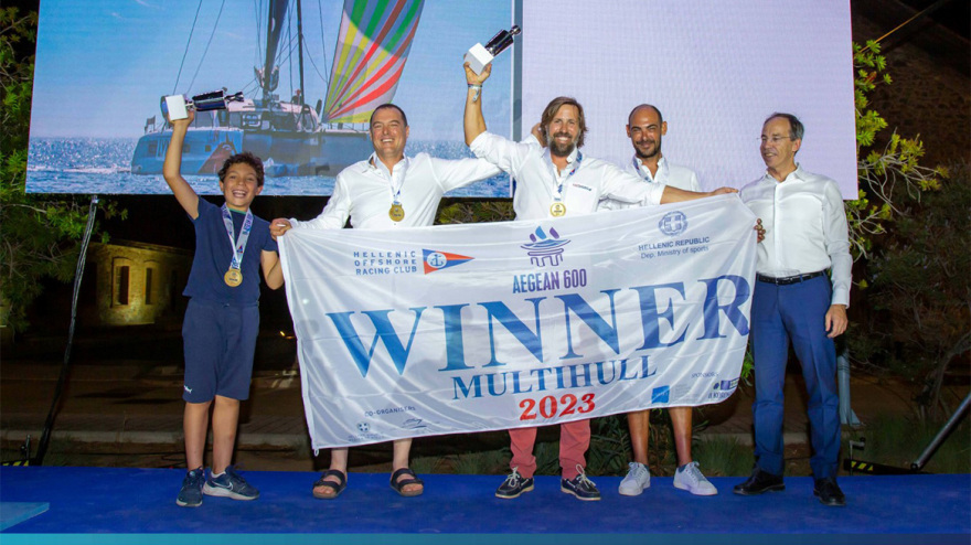 Οι απονομές του 3ου Διεθνούς Ιστιοπλοϊκού αγώνα Ανοικτής Θαλάσσης AEGEAN 600