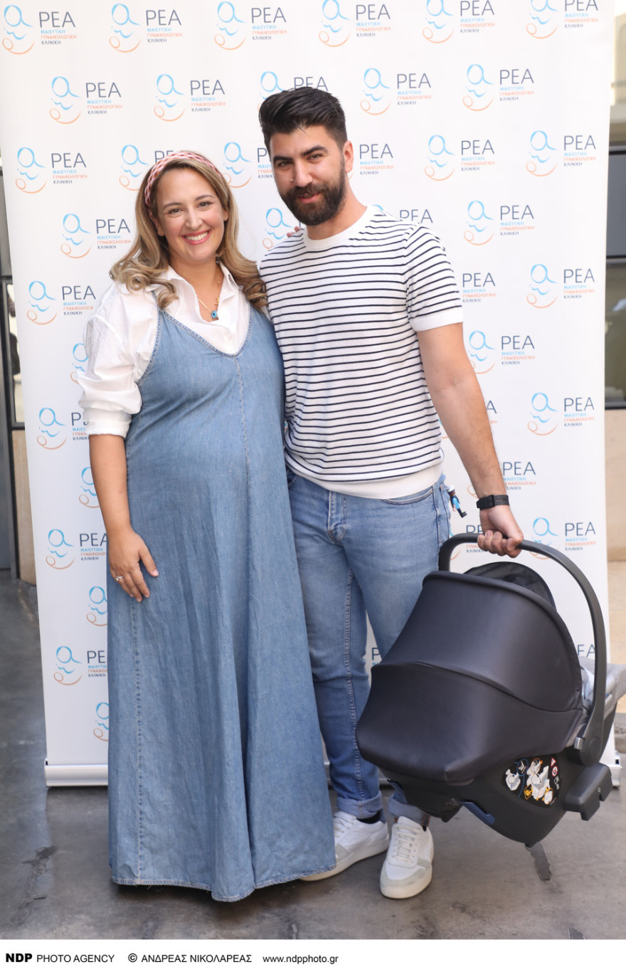 Εξιτήριο για την Κλέλια Πανταζή μετά τη γέννηση του τρίτου της παιδιού