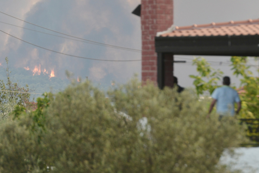 Φωτιές: Μήνυμα 112 για εκκένωση της Οινόης προς Ερυθρές