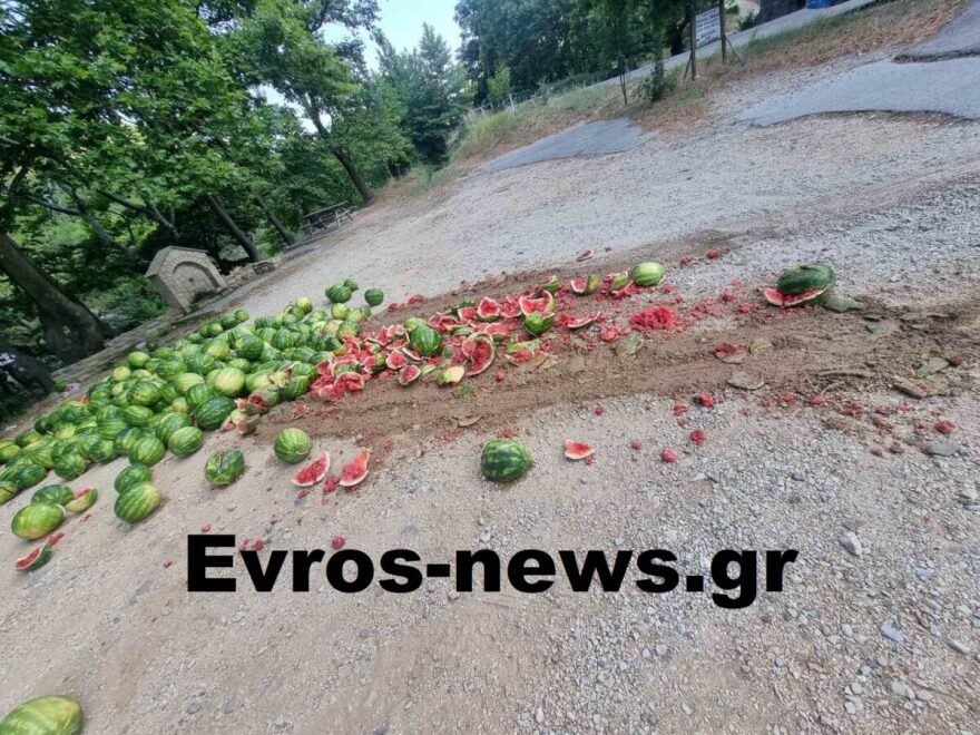 Αλεξανδρούπολη: Έκλεψε φορτηγό με καρπούζια και τα… πέταξε όλα για να «φορτώσει» μετανάστες