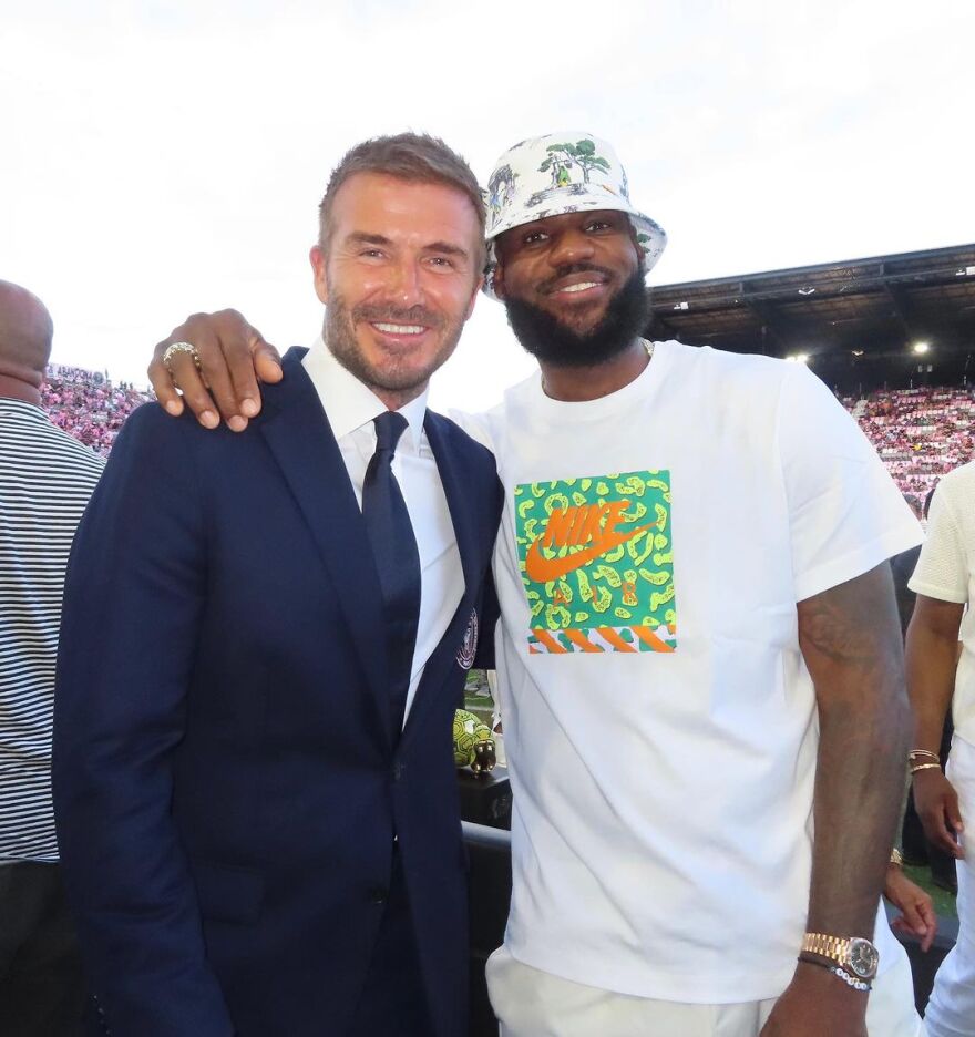 Μπέκαμ: Οι φωτογραφίες τους από το ματς της Ίντερ Μαϊάμι με την Κιμ Καρντάσιαν και τον Λεμπρόν Τζέιμς