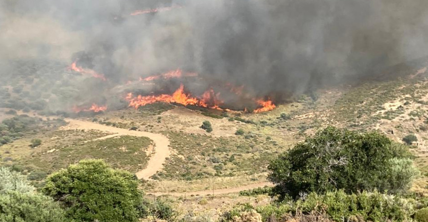 Φωτιά στη Ρόδο: Εκκενώνονται Γεννάδι και Βάτι - Κάηκαν σπίτια στο χωριό Ασκληπιείο