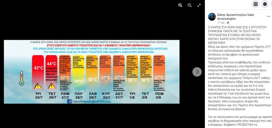 Καιρός: Νέα 44αρια από σήμερα, τοπικές μπόρες από το μεσημέρι στα βορειοανατολικά