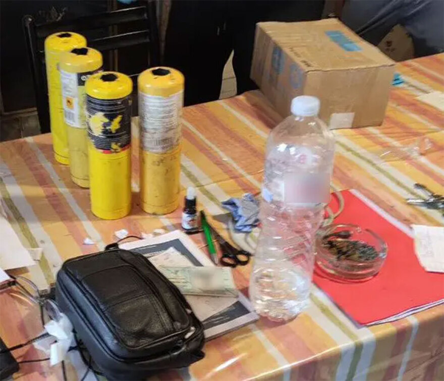 Τεκτονική Στοά: Μέσα στο «παρασκευαστήριο» εκρηκτικών του βομβιστή της Τεκτονικής Στοάς - Δείτε φωτογραφίες