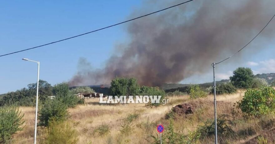 Φωτιά στη Λαμία: Νέο μήνυμα του 112 - εκκένωση της περιοχής Αμφιθέας