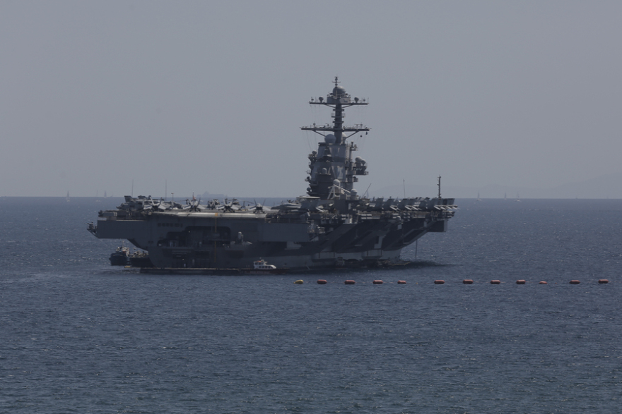USS Gerald R. Ford: Στον Πειραιά το πιο σύγχρονο αεροπλανοφόρο του Πολεμικού Ναυτικού των ΗΠΑ - Δείτε βίντεο και φωτογραφίες