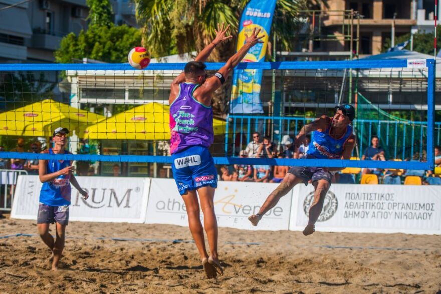 Μπιτς βόλεϊ, Agios Nikolaos Finals: Φοβερές μάχες στο ταμπλό των ανδρών