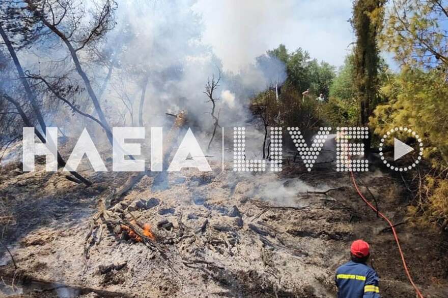 Ηλεία: Μέτωπα σε Παλαιοβαρβάσαινα, Σαλμώνη και Αρχαία Ολυμπία - Κοντά σε σπίτια οι φλόγες, μήνυμα 112 για εκκένωση