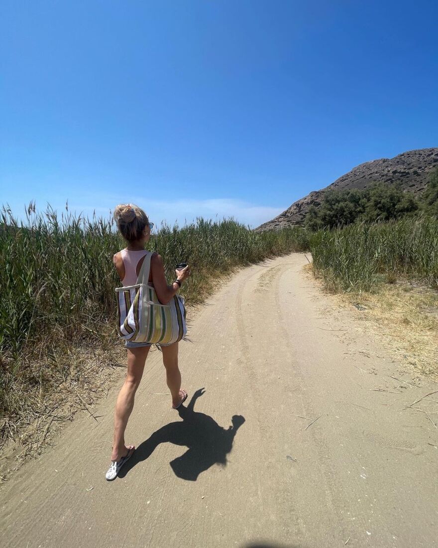 Ντορέττα Παπαδημητρίου: Στη Σύρο για διακοπές 